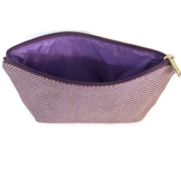 *NWOT* Tarte Purple & Gold Makeup Case - Picture 2 of 8